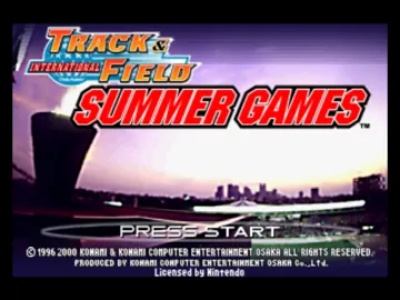 International Track & Field - Summer Games (Europe) (En,Fr,De) screen shot title